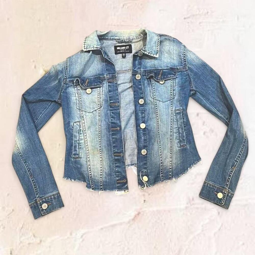 William Rast Blue Denim Jean Jacket Women’s Classic Casual Layering - Picture 2 of 8
